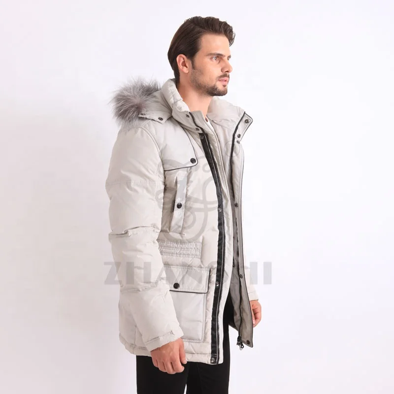 Canada style gooes filling fur parka mens down Jackets
