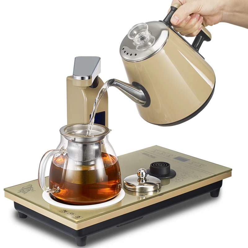 Electronics Appliances Outdoor Camping Travel Intelligent Automatic Heat Resistant heater Kettle Electrical With Glass Tea Jug