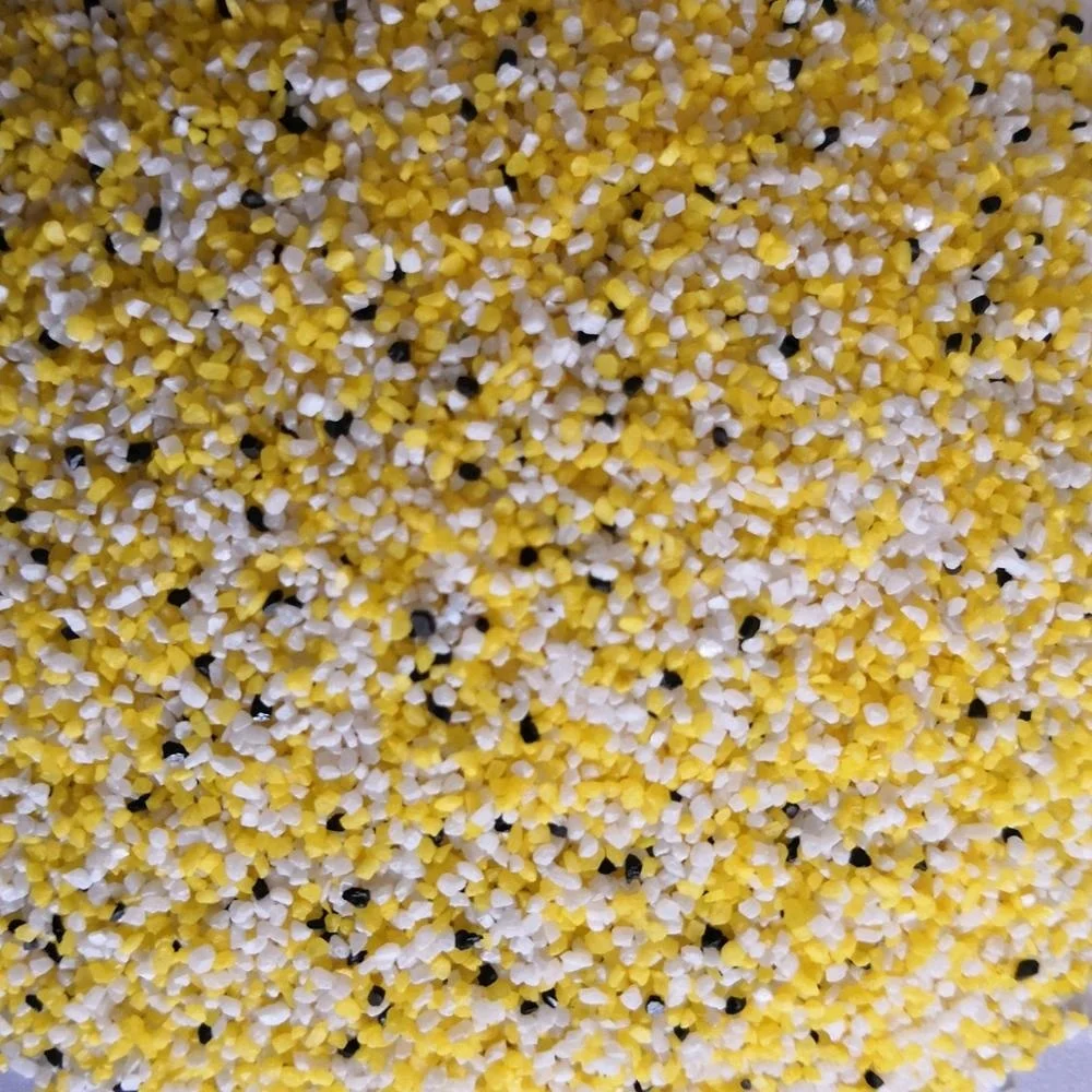 Decorative Flooring Quartz Granules Aggregate In Uniform Shape and Size