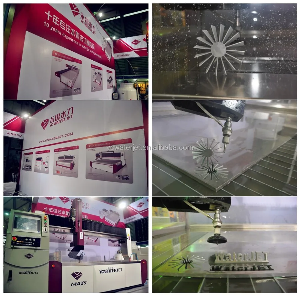 Чпу струей воды для резки 5 оси, 45 градусов, гидроабразивной резки