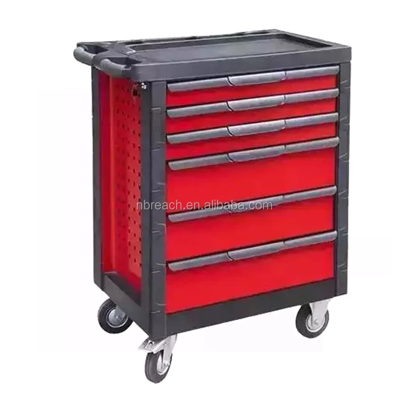 6 drawers tool cabinet with plastic top