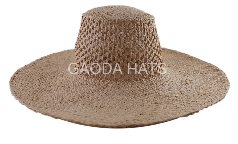 Hot raffia hat body