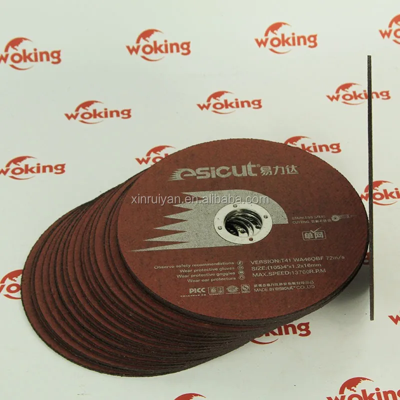 4 inch High Efficient Metal Grinding Aluminum Oxide Abrasive Cutting Disc