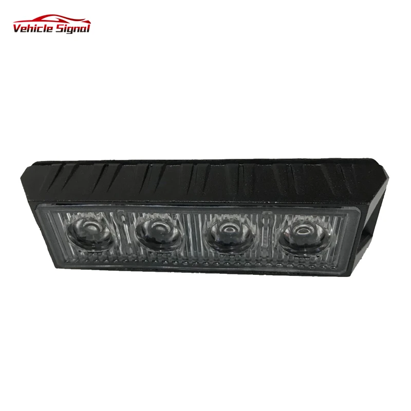 
High Quality Amber strobe Grille light 12W Professional Warning Surface Mount dash deck Light for Police 
