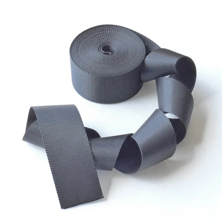 Custom 50 mm 1 Inch Polyester Canvas Nylon Webbing For Seat Belt Webbing