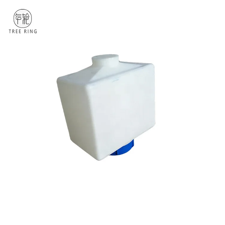PE Food Grade  20liter Rectangular Cone Bottom Small Dosing Tank For Car Renovation Water Storage