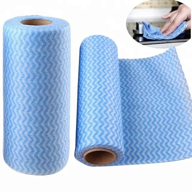 Spunlace J-cloth roll,non-woven J-cloth,wholesale cleaning supplies--Shouguang Kaixuan clean wipe  epa approval