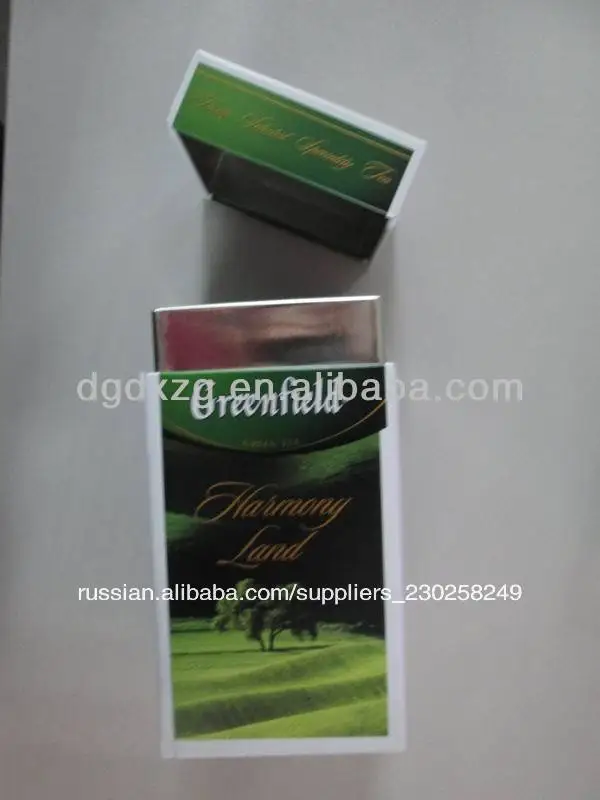 горячая продажа фарфора зеленого чая коробка олова