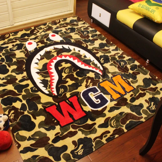 Оптовая продажа Ultra Soft 100% полиэстер Камуфляж фланелевое одеяло