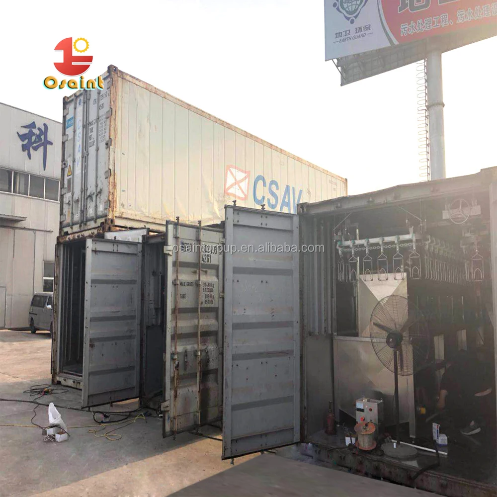 200-300bph mobile container slaughter house for chicken slaughtering