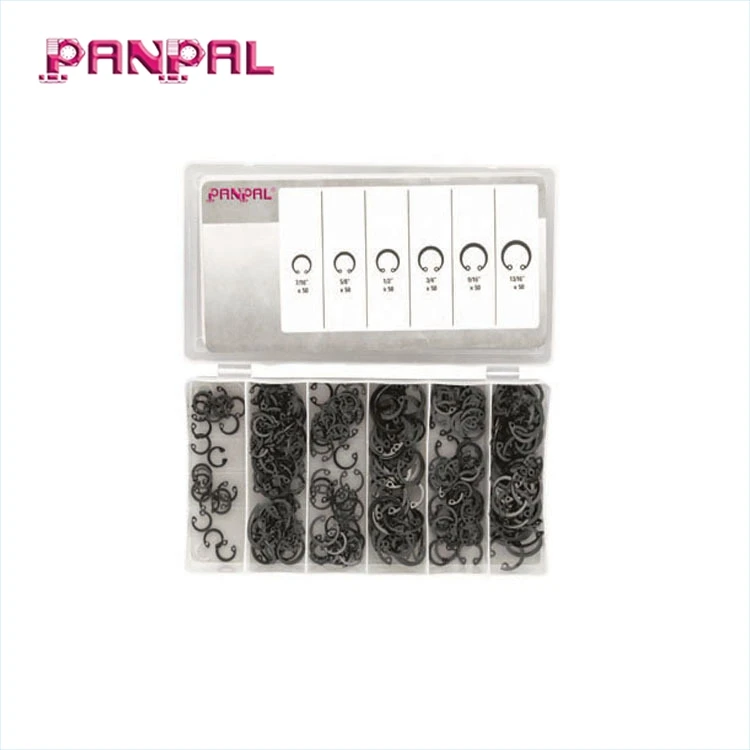 PP Box packaged 300pc Internal Snap Ring , Circlip Retaining Ring Assortment Kit