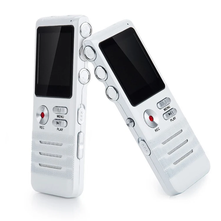 Double Microphone Noise Cancelling HD Recording 1536kbps Digital Voice Recorder