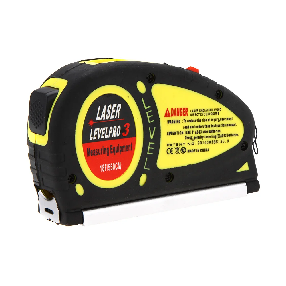 LV 05 8FT 5.5m Measuring Tape Laser Level Pro3 Measuring Equipment with 2 Way Level Bubbles and Laser Power On/Off nivel laser (60564576414)