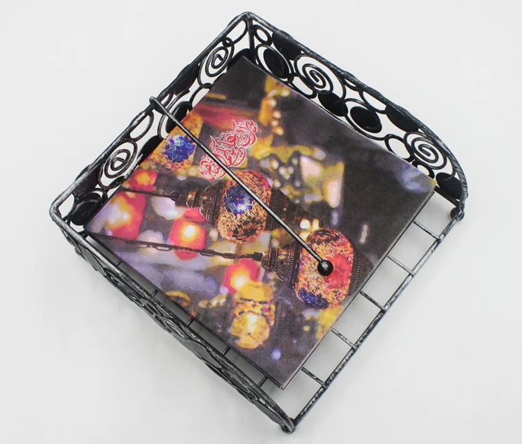 Ramadan Kareem Paper Napkin With Moon Lamp Print Islamic Month For Muslim Eid al-Fitr 33*33cm
