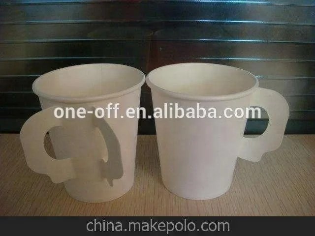 wholesale 7 oz coffee paper cup with handle