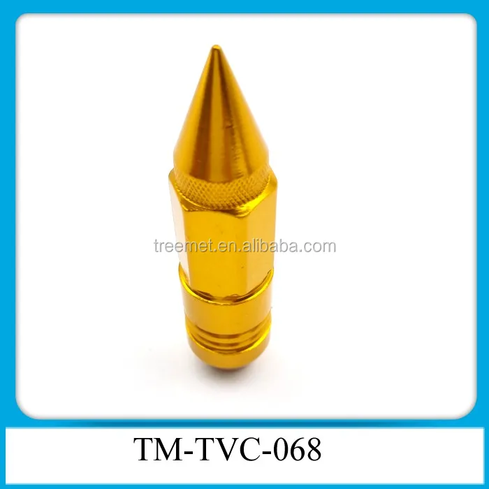 Tire Air Valve Stem Caps Silver Spiked Aluminum Car Truck Bike Wheel Rims