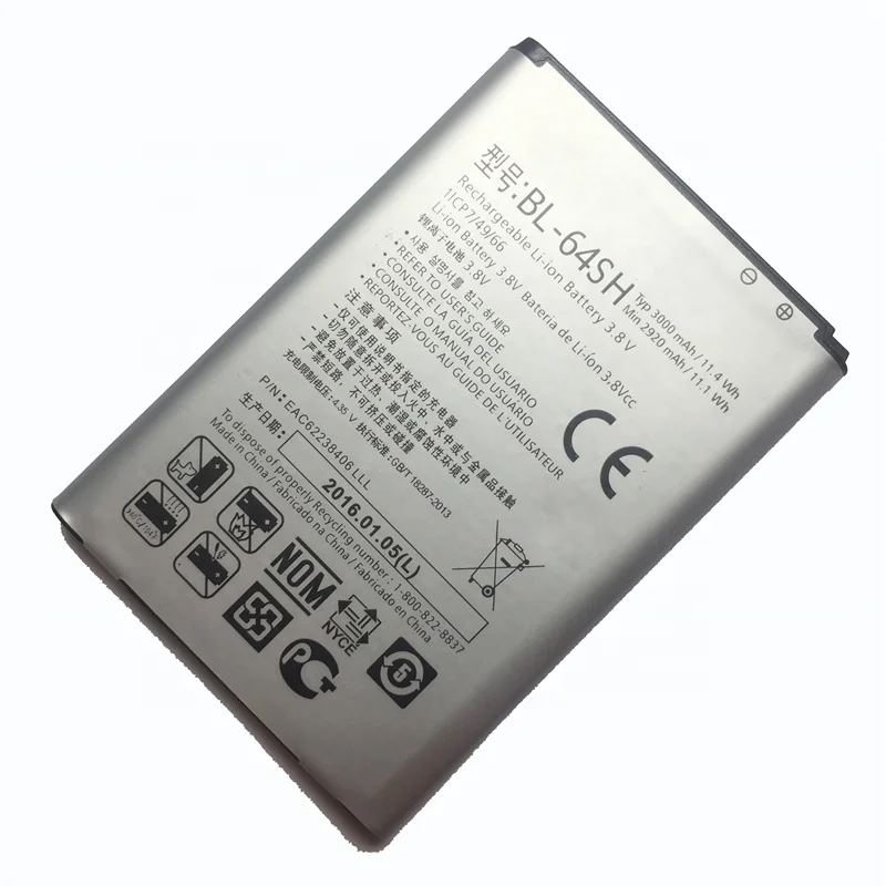 Long Lasting Factory Original Replacement 3000mAh BL-64SH Mobile Phone Battery for LG LS740 VOLT