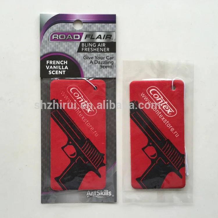 Gun pattern Paper Hanging Custom Car Air Freshener