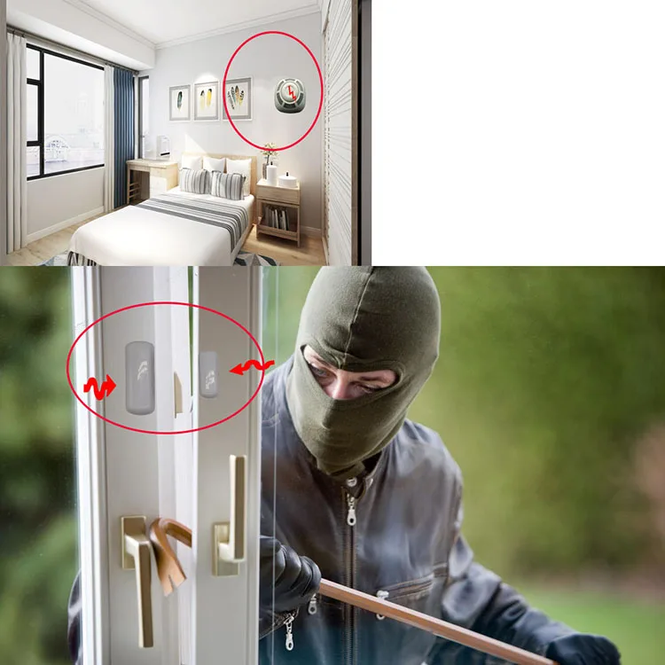 
2019 competitive price garage stand alone alarm door contact sensor 