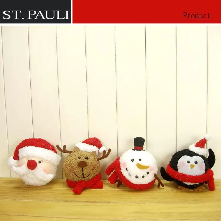 
customize hot item christmas lighted snowman head for holiday decoration 