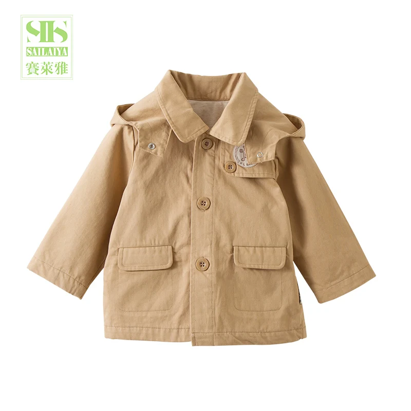 
Baby Spring Autumn wearing coats Children Clothing Kids Jackets Infant Toddler Jacket Outwear with hood 