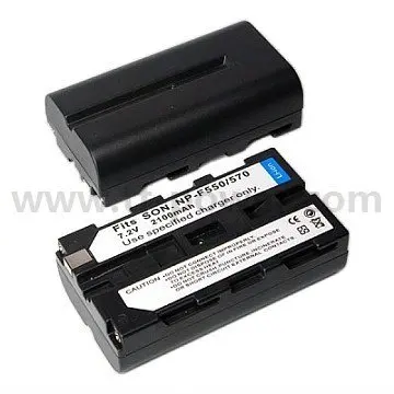 7.2V 2200mAh Rechargeable Lithium Ion Batteries Replacement Digital Camera Battery for Sony NP-F970 NP-F750 NP-F550 NP-F960