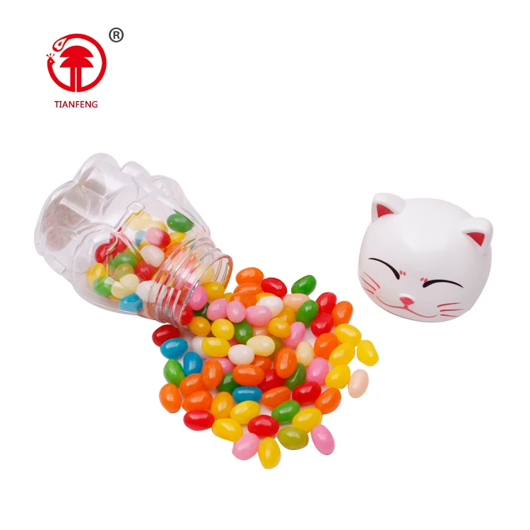 Jelly bean toy candy sweet candy with cartoon cat packing for children