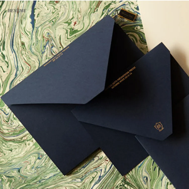 Make Western Style High Quality Gold Foil Small Gift Envelope Design Online