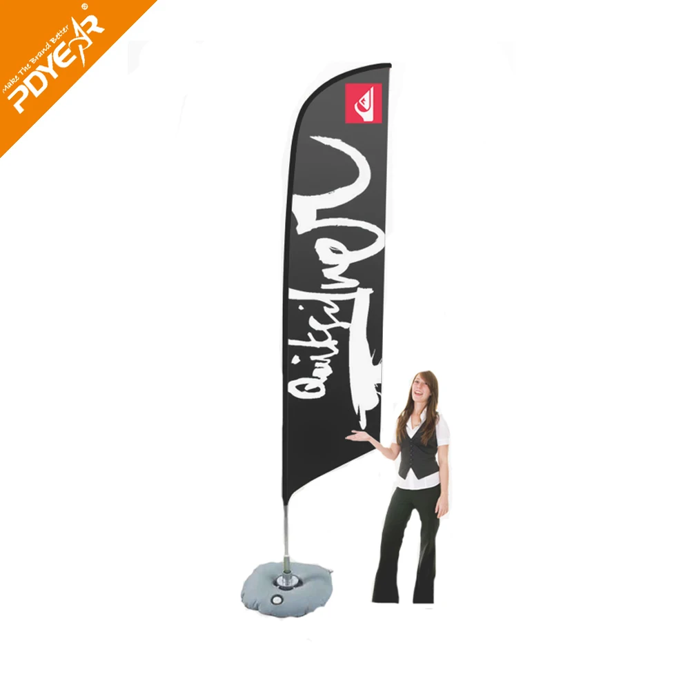 Custom Printing promotional Advertising exhibition event outdoor Feather Flag Flying Beach Flag banner stand Teardrop Block Flag
