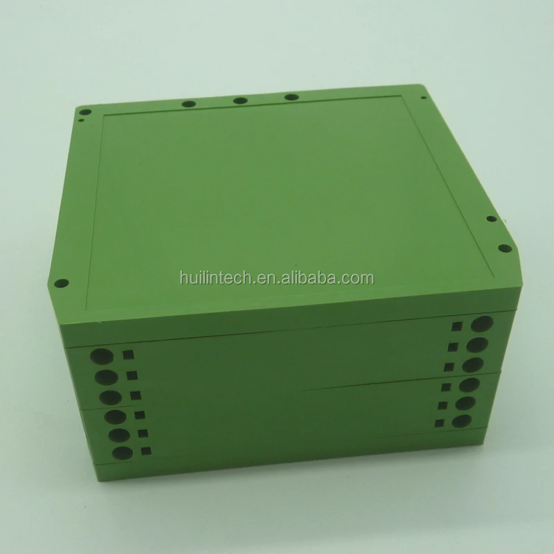 Соединительный зеленый пластиковый корпус PCB для электронных приборов