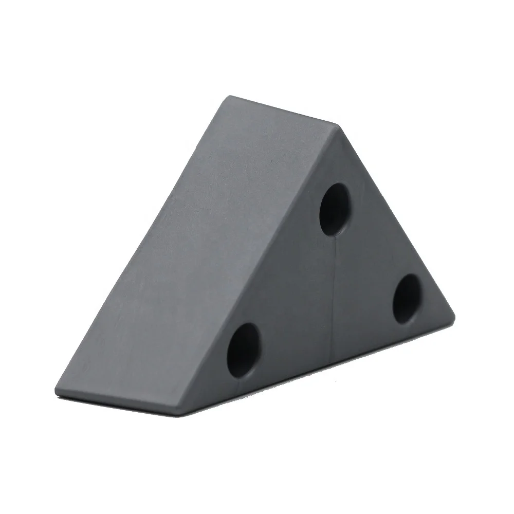 Tall Triangle Corner Plastic Sofa Legs In Silver Grey,sofa Leg Corner With Free Sample