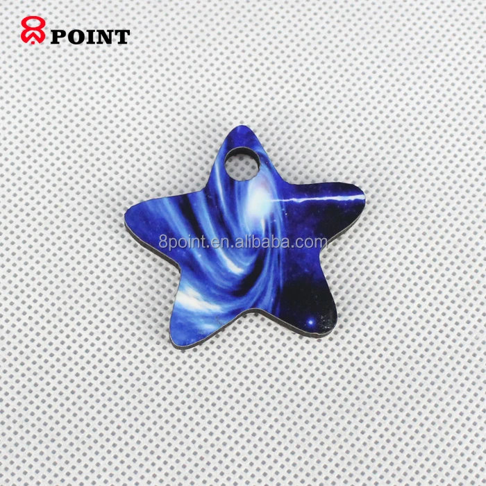 Personalized laser engrave carve logo coated wood keychain