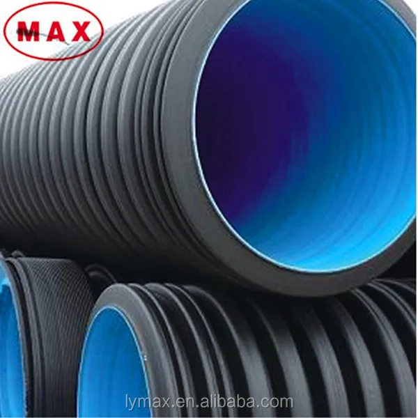 Ring Stiffness SN4 SN8 600mm HDPE Corrugated Pipes Price for Drainage