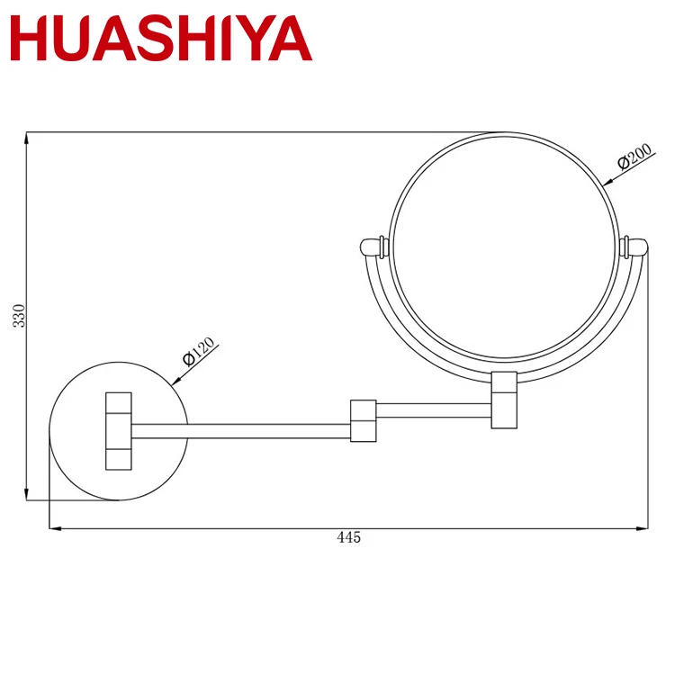 
HSY1001 Fantastic Five-Stars Hotel using bathroom Led Wall Mirror 