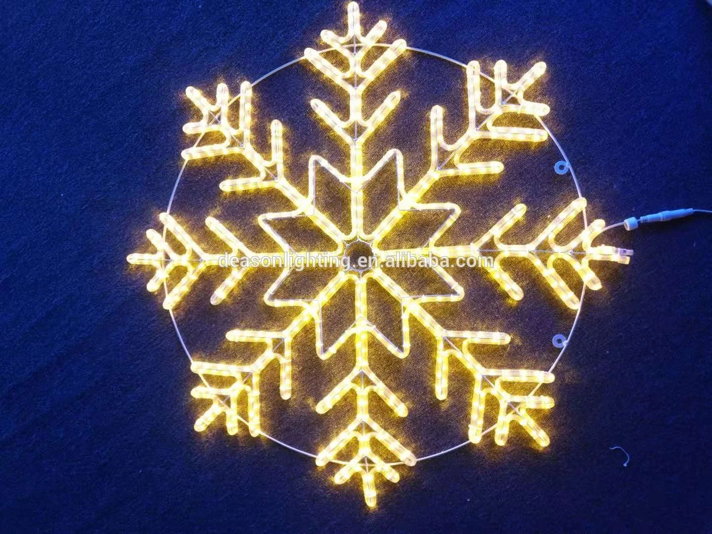 led snowflake holiday time lights