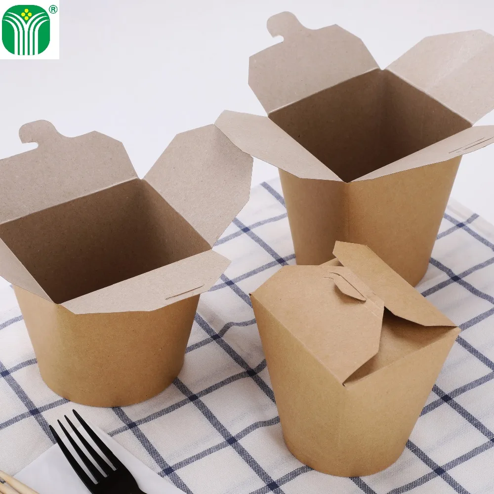 china supplier custom disposable packing paper box for food