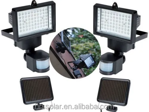 2020 60 LED light Motion Detector Solar Sensor Light, Solar Led Security Light