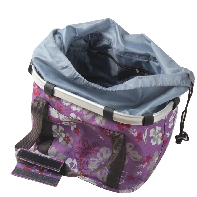 25L multifunctional portable colorful  bicycle basket handlebar bag