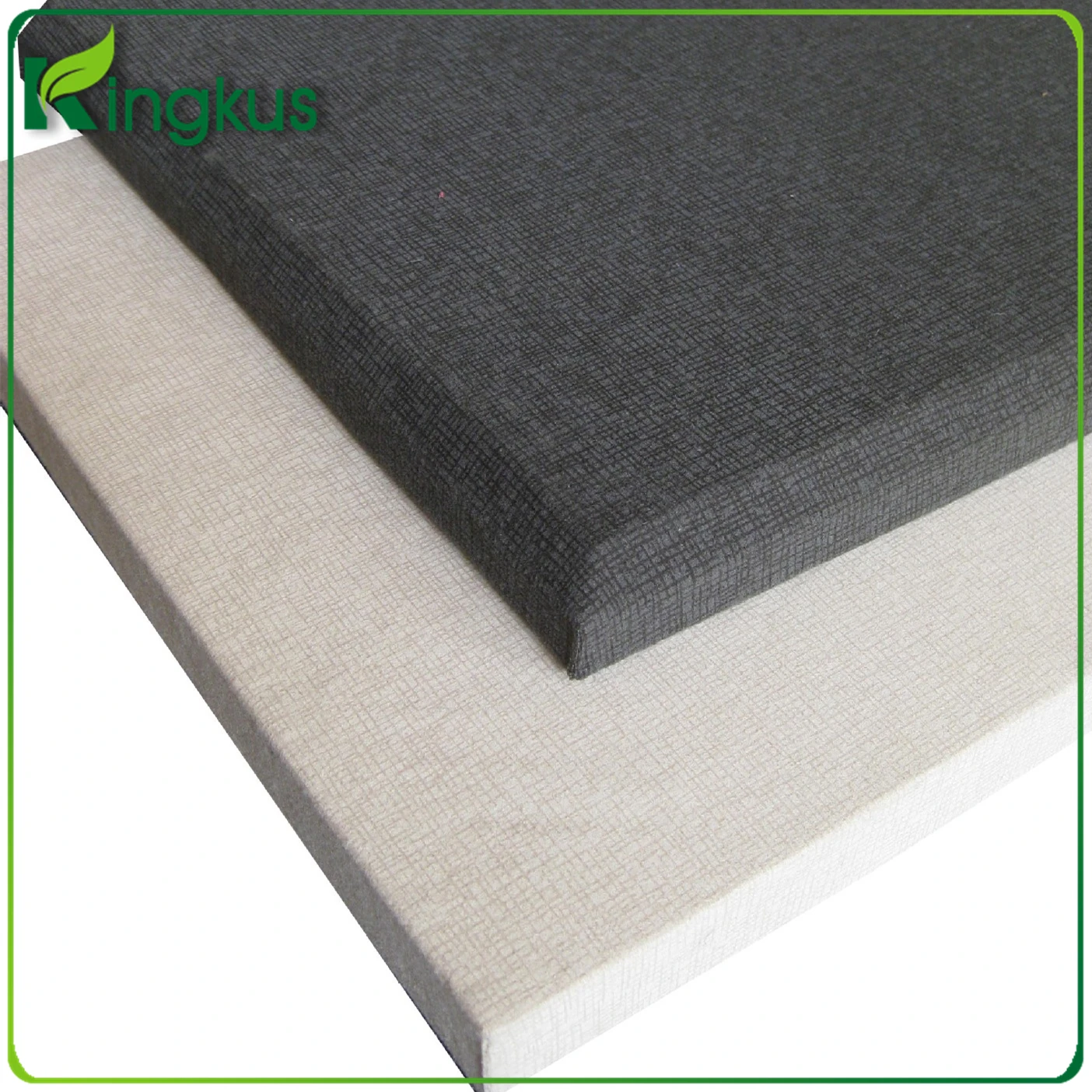 
Velvet sound absorbing fabric track acoustic panel 