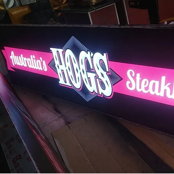 
LED channel backlit lighted metal letter signs acrylic signage box 