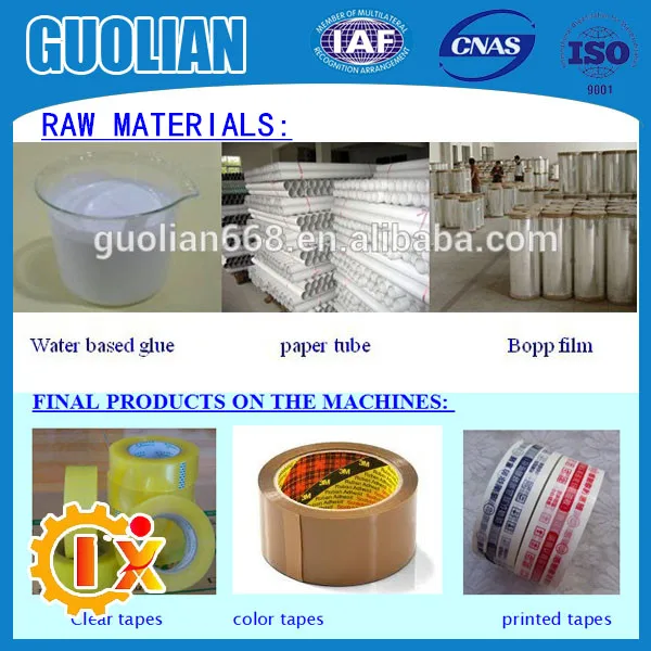 GL-500BHigh output printed bopp tape making machine manufacturer