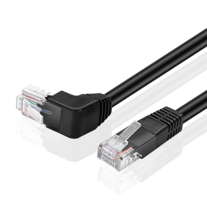 3FT Cat6  Right Angle Up RJ45 90 Degree Network Ethernet Cable