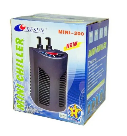 
RESUN MINI200 chiller . 1/10HP Mini cold water cooler MINI-200 small low noise fish tank water cooler 