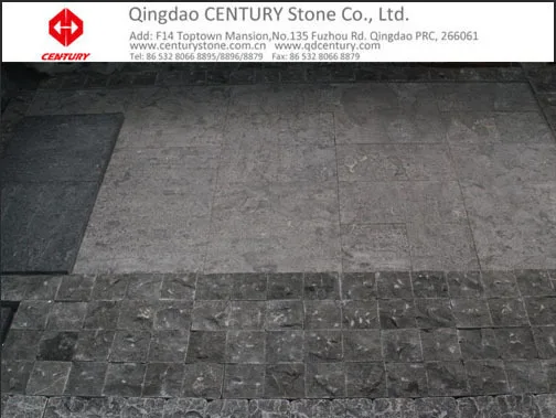 брусчаткая плитка из известнякового камня для