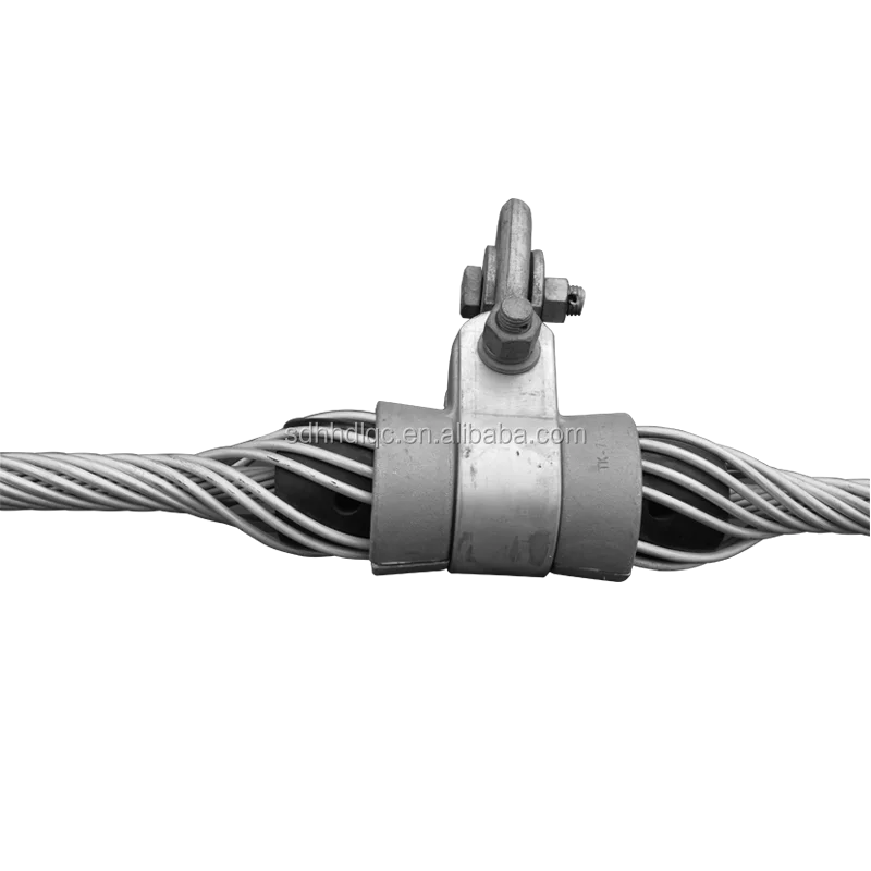 Suspension bridge cable clamp