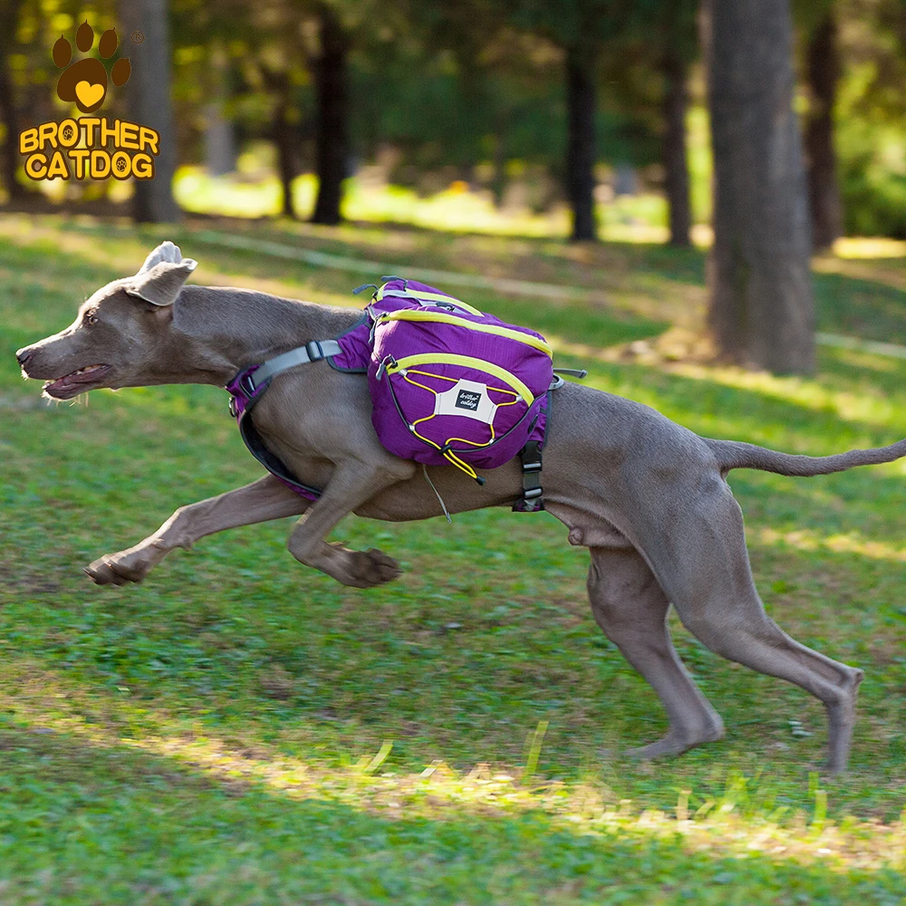 the best dog travel saddle backpack  small MOQ custom multi-functional pet hiking backpack  suit for medium large dog