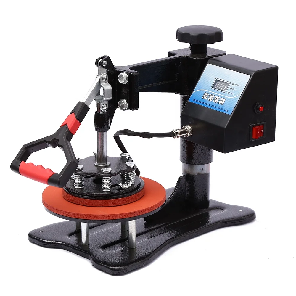 2019 new design plate heat press machine cap press  hot transfer hat plateprinting machine