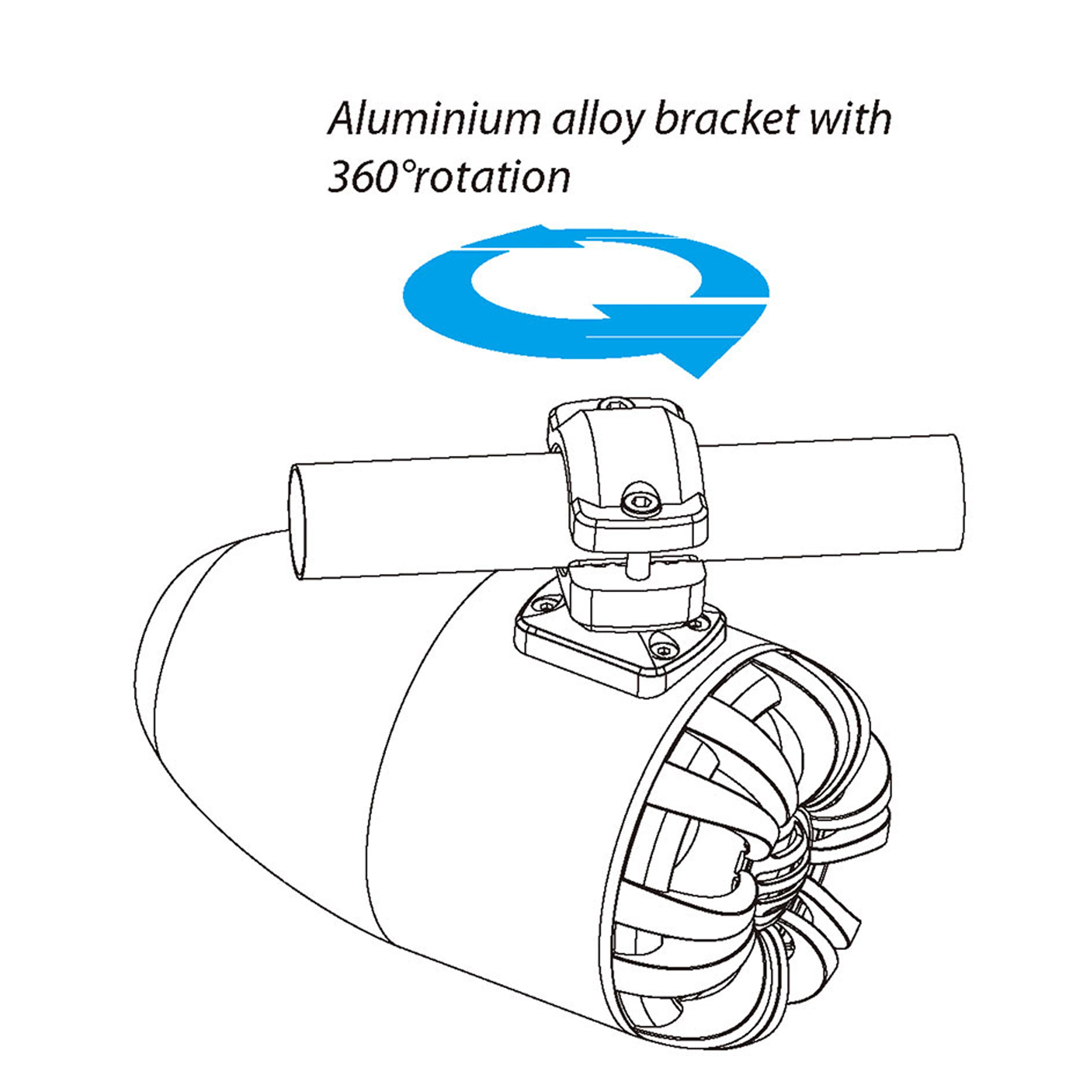 
High quality Professional Marine Speaker Wakeboard Tower Speaker With RGB Light For Yacht 