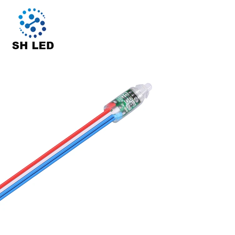 Ws2811 / ucs1903 12mm DC5V RGB pixel Navidad de luz LED String con SPI control