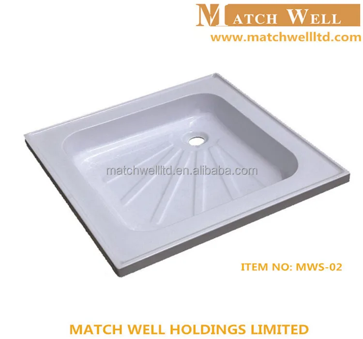 Bathroom Sanitary deep black shower tray 70x70